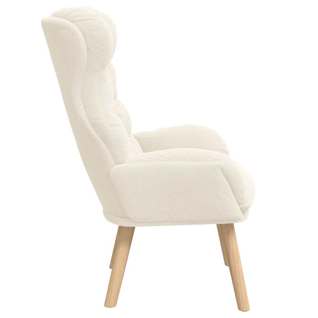 Cream Armchair 69 x 74 x 93 cm Sherpa Fabric