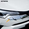 Front Mesh Center Grille Racing Grill Trim Sticker For Toyota C-HR CHR 2016 2017 2018  Carbon Fiber Accessories Car Styling