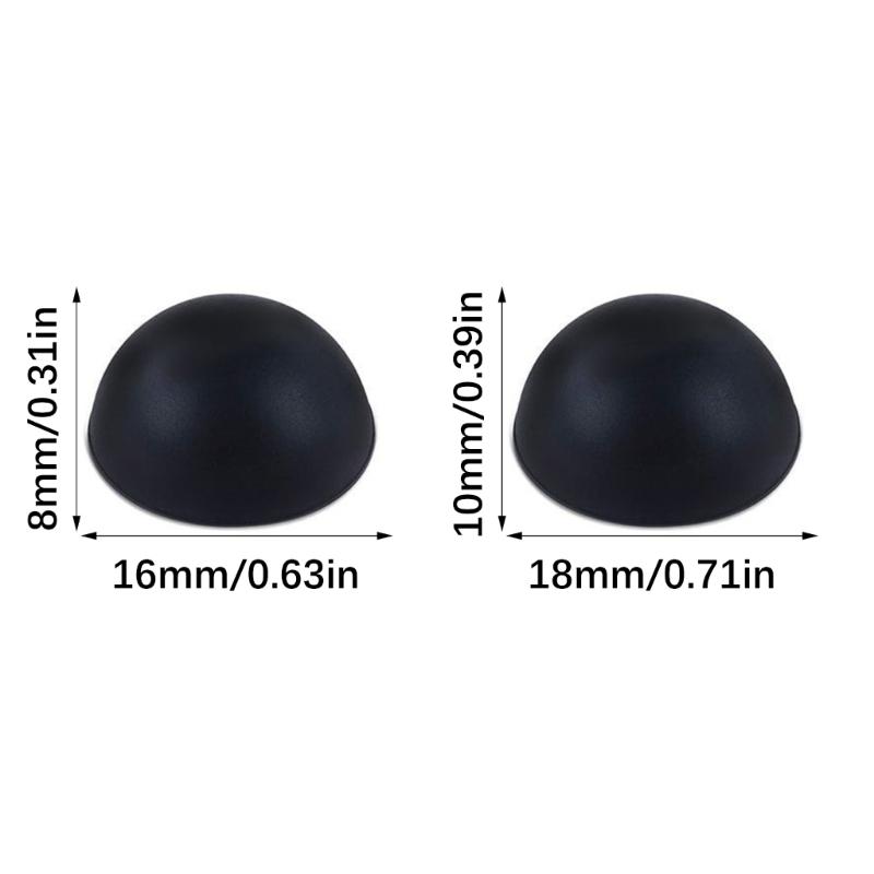 HIFI Sound Speaker Stand Hemispheres Amplifiers Shock Absorbers Feet Pad Vibration Stand Ebony Anti-shock Selfadhesive