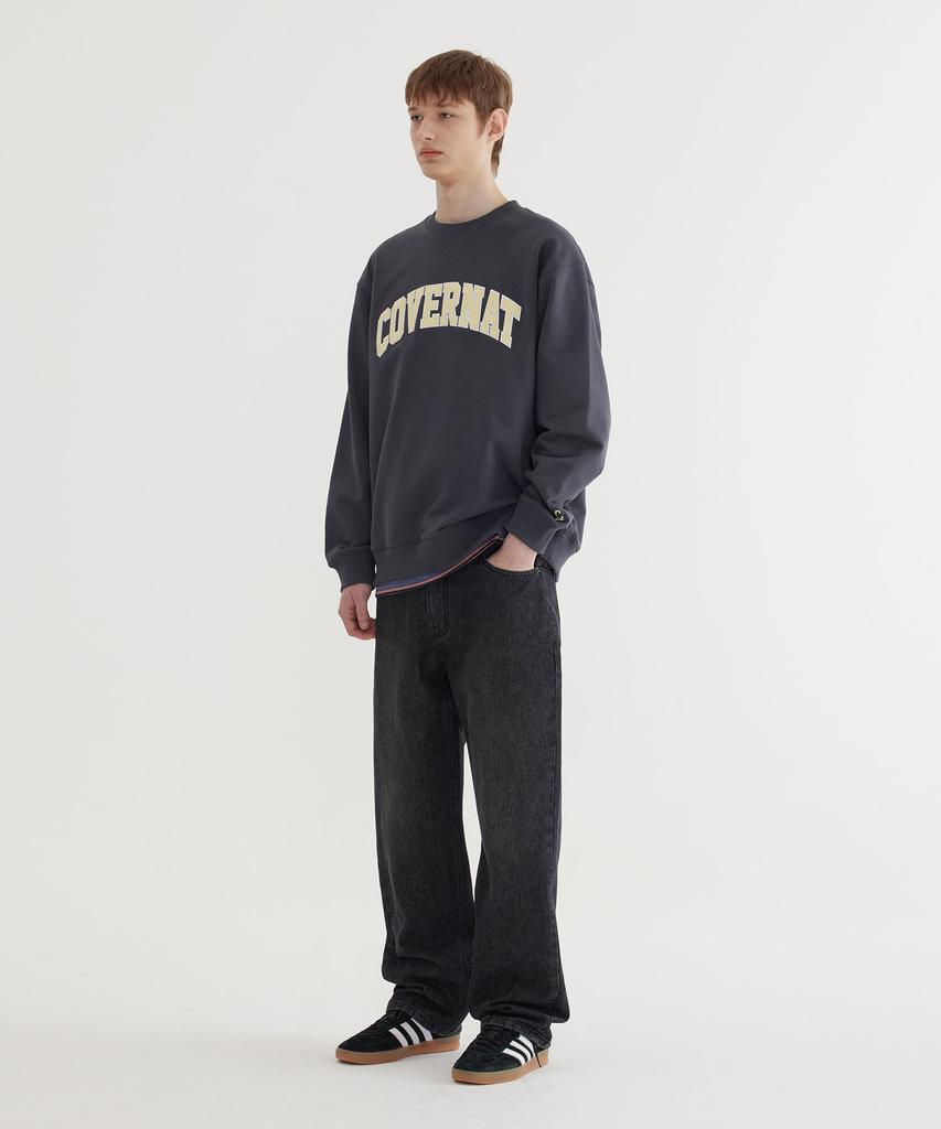 COVERNAT Arch Logo Sweatshirt Charcoal