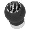 5 Speed Gear Shift Knob Genuine Leather Shifter Stick with Adapter Screw Hex Wrench Universal