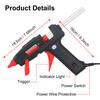 NEWACALOX US 60W 100W DIY Hot Melt Glue Gun Industrial Gluegun 1pc 11mm Glue Gun Sticks Arts DIY Repair Tool