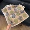 New 71 * 71cm Korean version small square scarf women's silk scarf spring and summer thin sunscreen scarf neck protection tied bag headband scarf