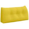 Back Cushion Light Yellow 100 X 24 X 50 Cm Fabric