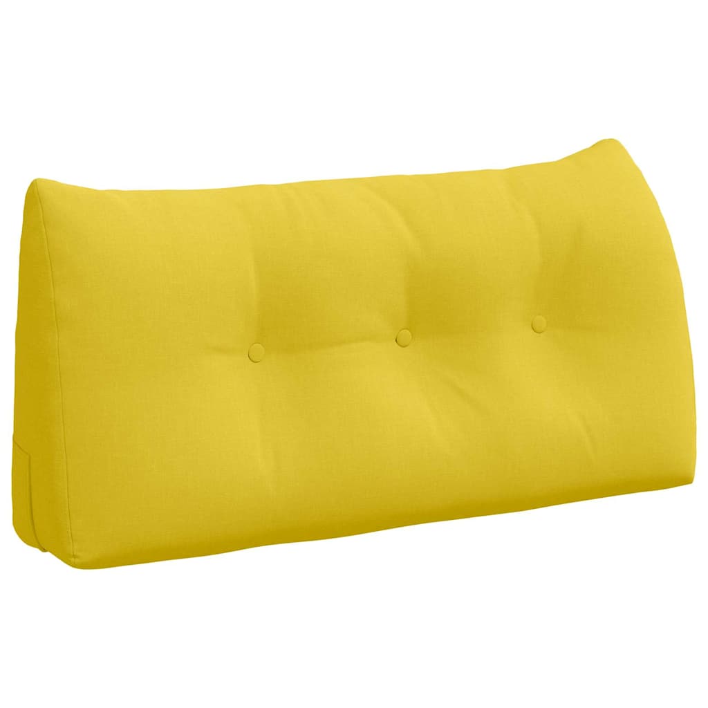 Back Cushion Light Yellow 100 x 24 x 50 cm Fabric