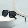 New European And American Men'S Aviator Glasses Retro Double-Bridge Square Frame Sunglasses  Spot  6065