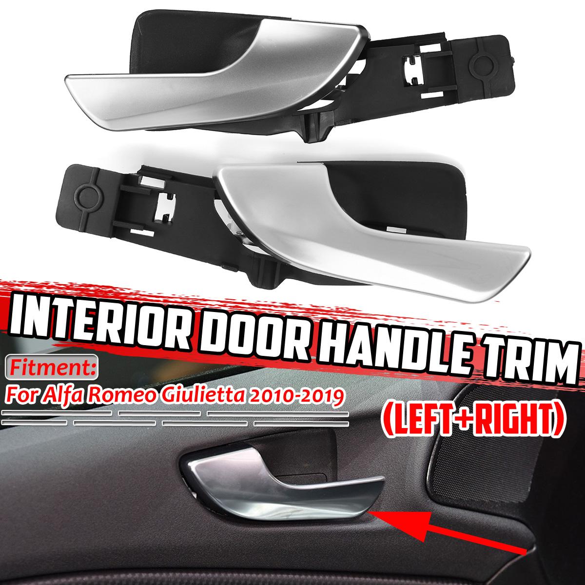 

Chrome Front Left Right Car Interior Door Handle For Alfa Romeo Giulietta 2010-2019 Internal Handle Silver 156092167