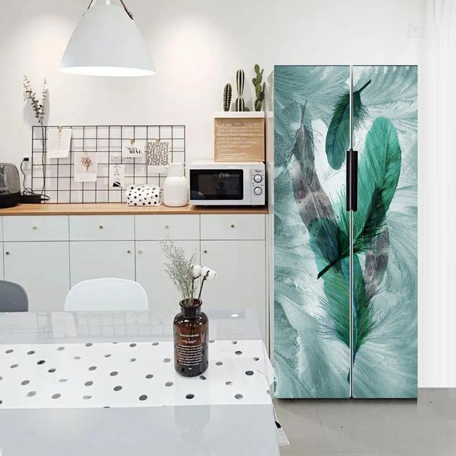 

Краплі води, геометрія, лінія, візерунок, самоклеюча наклейка для холодильника, заморозка, дитяче мистецтво, кришка дверей холодильника, шпалери для підлітків 3D 40x120cm(1pcs)