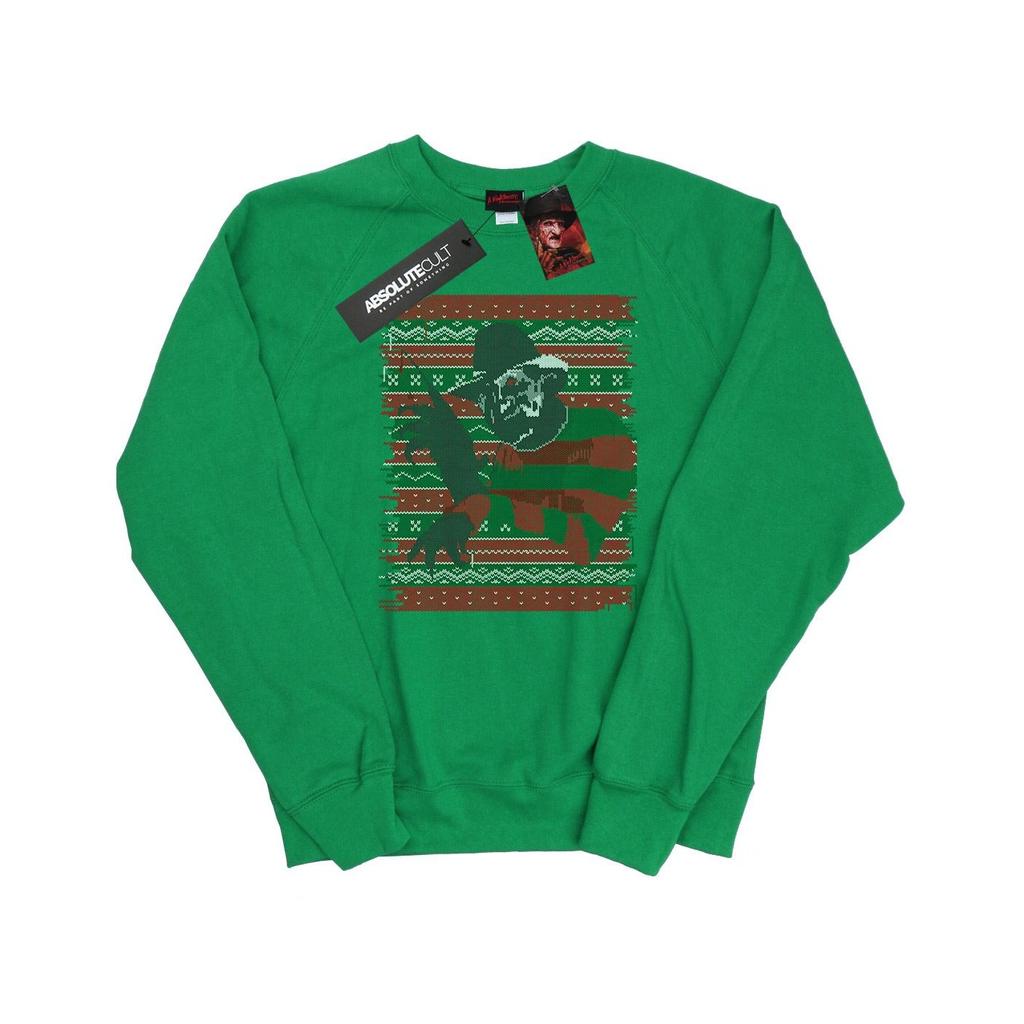 A Nightmare On Elm Street Womens/Ladies Christmas Fair Isle Sweatshirt