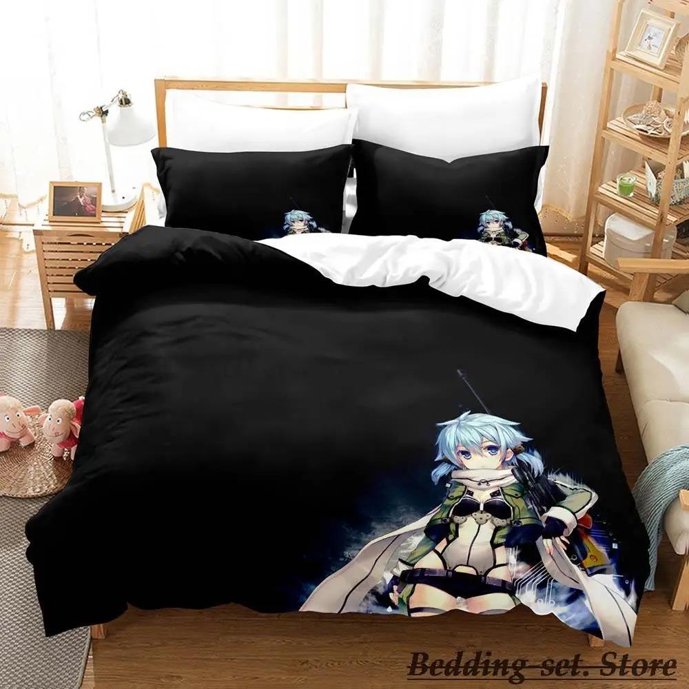 Sword Art Online II Bedding Set Single Twin Full Queen King Size Bed Set Adult Kid Bedroom Duvetcover Sets Anime Bed