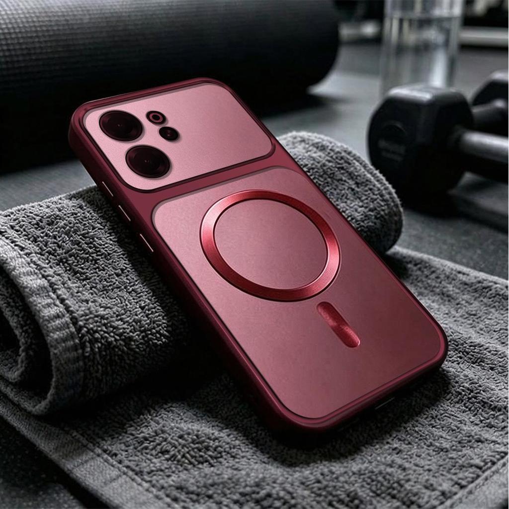 Casing for Vivo V70 Magnetic Metallic Big Window Case