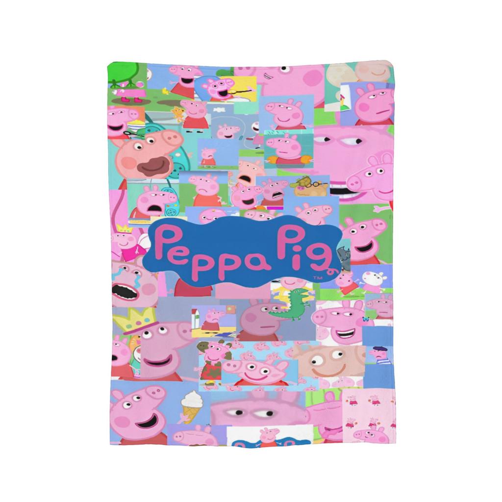 Coperta accogliente Peppapigs Accessori Decorativa per Divano Coperta Plaid Super Morbida Flanella per Divano