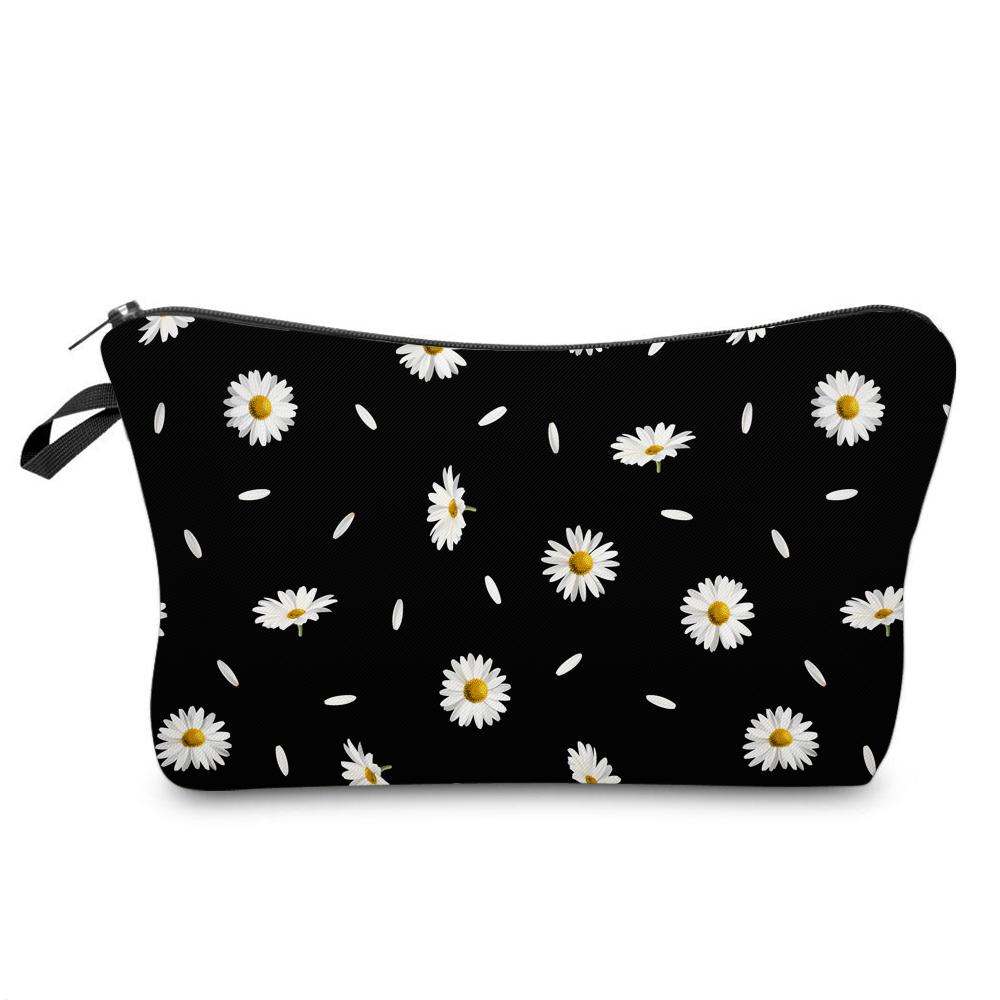 Women Cosmetic Bag Multiple Pattern Fashion Portable Casual Storage Travel Pouch Toiletry Bags
