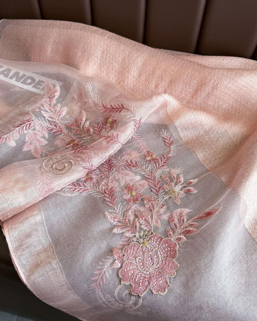 2025 Silk Women Scarf Warm Wool Shawls Lady Wraps Elegant Bufanda Floral Pashmina Embroidery Scarves Foulard  Hijab