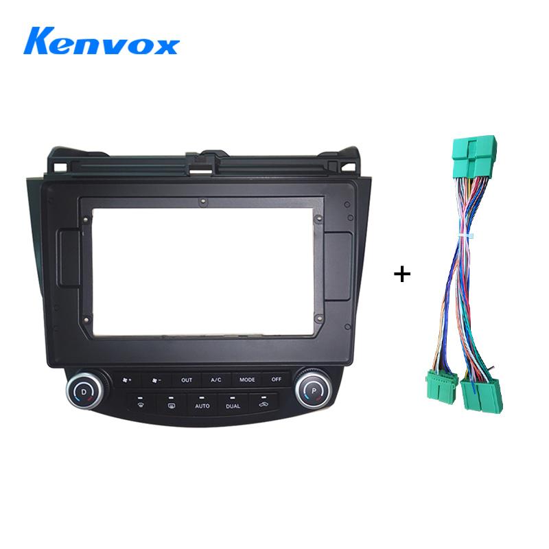 Панель для 2-DIN автомагнитолы для Honda Accord 7 CM UC CL 2005 - 2008, Рамка для 10.1-дюймового GPS-навигатора и видеоплеера, Комплект для установки на приборную панель 10.1 inch
