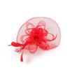 Church Kentuck-y Derby Pearl Mesh Flower Feather Fascinator Hat  for Women