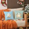 Cute Cartoon White Bear Outfit Pillow Case Pattern Printed Pillowcase for Living Room Sofa Cushion Cover & Bedroom Decor