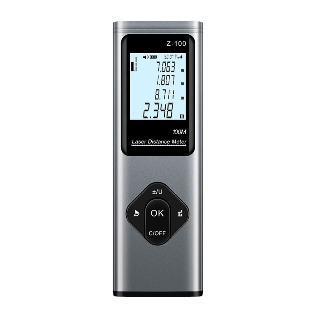 100M Portable Handheld Laser Range Finder Tools Mini Smart Laser Distance Meter Measure Infrared Rangefinder USB Rechargeable