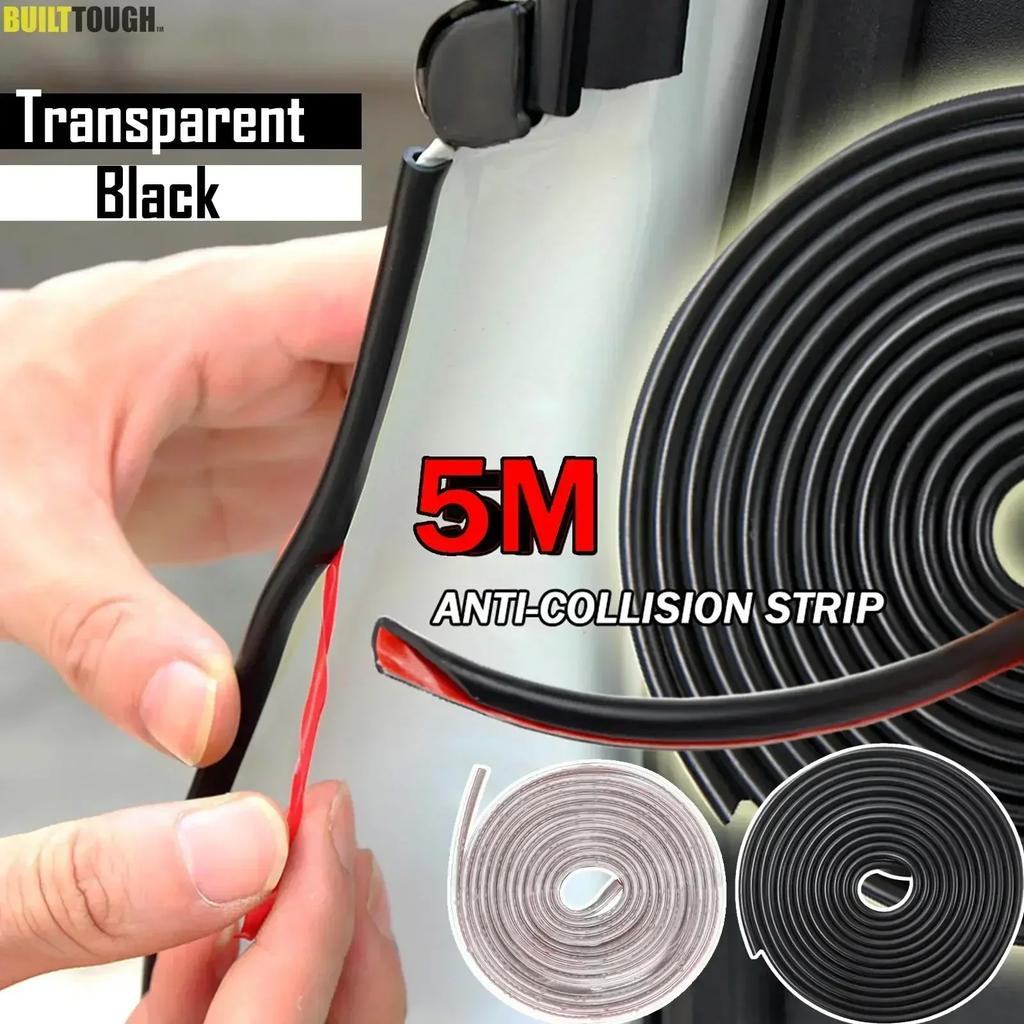 5M Car Door Protector U Shape Universal Auto Door Edge Guards Rubber Trim Sealing Anti Scratch Protection Seal Strip Cover
