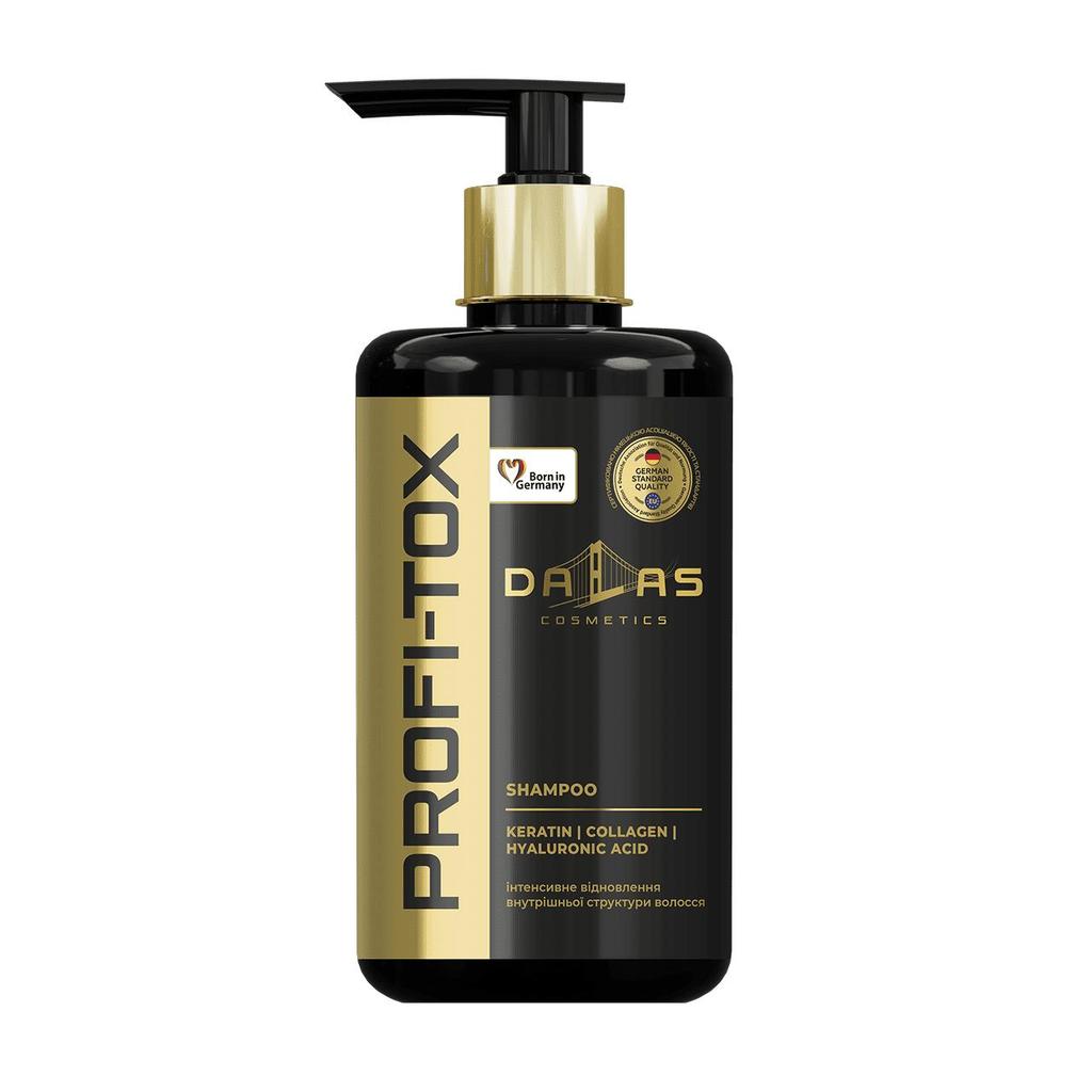 Hair Shampoo with Keratin, Collagen and Hyaluronic Acid "DALAS PROFI-TOX"