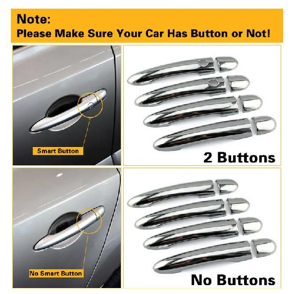 For Renault Captur Luxurious Chrome Door Handle Covers Accessories Stickers Car Styling 2013 2014 2015 2016