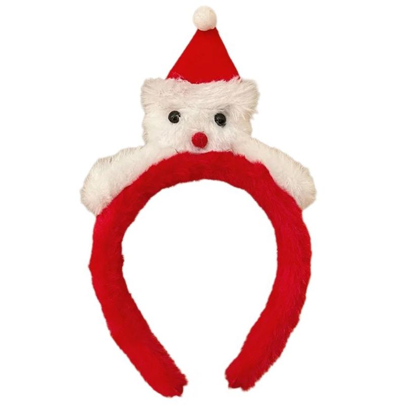 Christmas Antler Headband Party Costume Santa Hat Party Karaoke Punk Photo Props Cool Party Santa Hat Hair Hoop