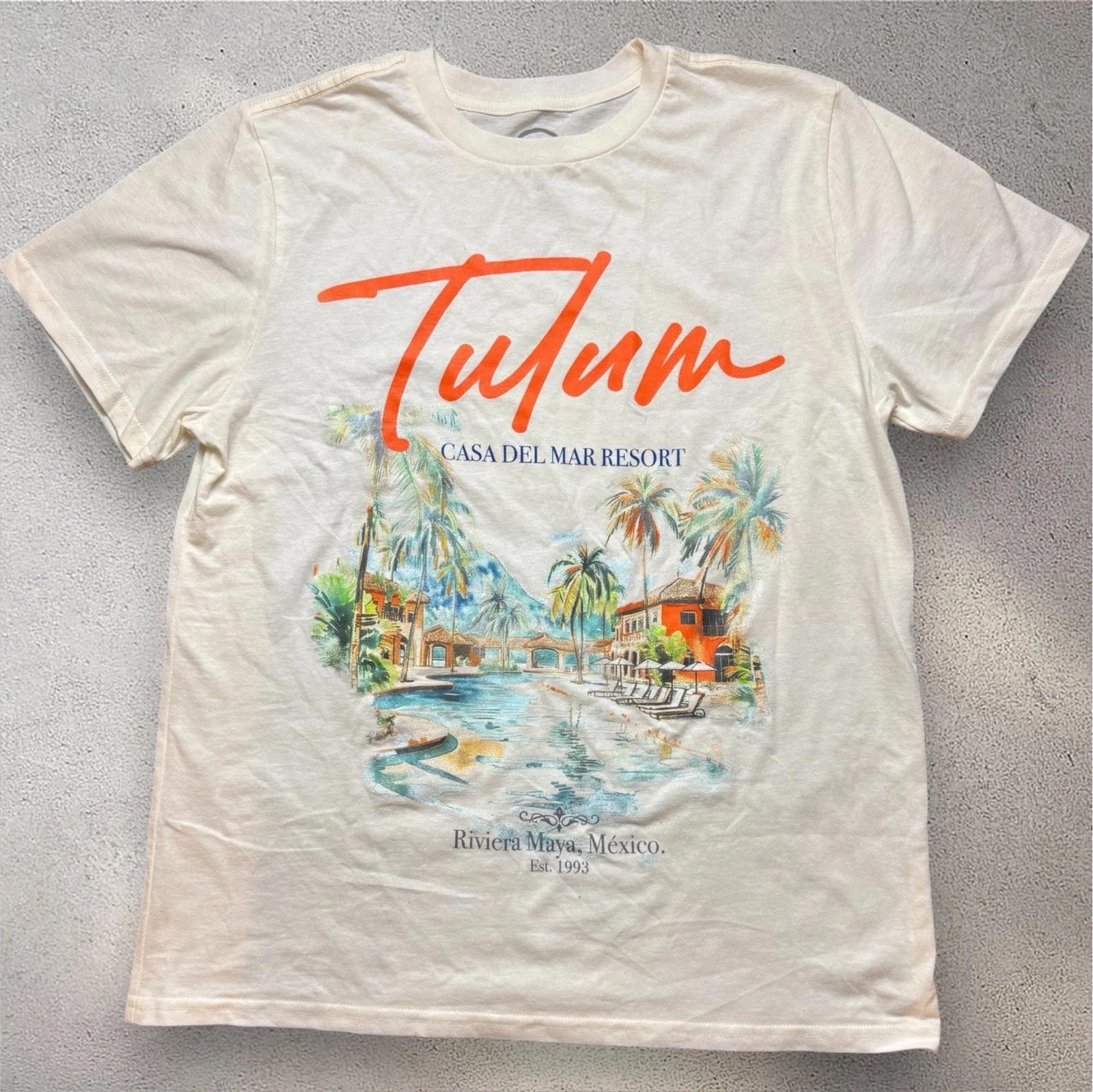 CVLA Tulum Graphic T Shirt Mens Large Vintage Style Streetwear Tee S