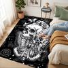 Skull Art Living Room Nonslip Area Rug Soft Carpet For Bedroom Game Playroom Sofa Office Home Decor Doormat Christmas Gift C930252