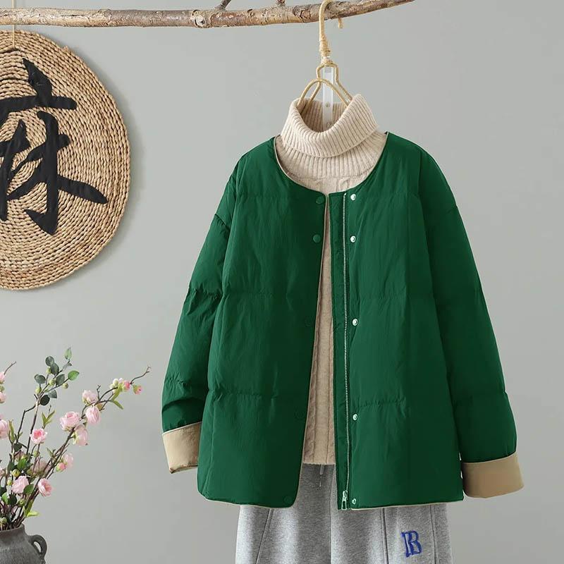 Coat for Women Fleece Thickened Plush Winter Double Layer Looses Windbreaker Oversize Casual Jacket