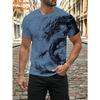 Vintage Chinese Dragon Men's T Shirt For Men Cool Animal Pattern 3D Print T-Shirts Summer Short Sleeve Tees Fashion Tops Tees