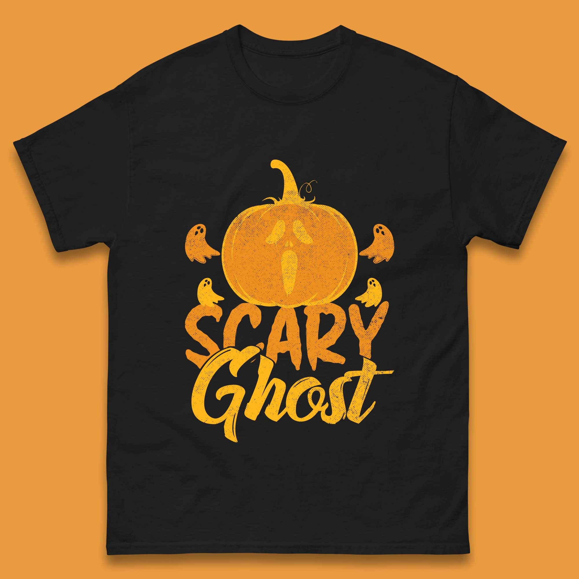 Scary Ghost Halloween Scream Ghost Face Horror Scary Pumpkin Ghostface Mens Tee Top XL