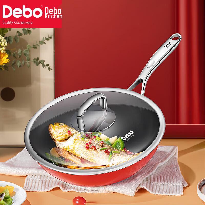 

Deboer Malaya 30cm Ceramic Steel Non-stick Wok