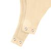Women's Color Sexy Long Sleeve Racer Back Neck Sling Bodysuit Vest Jumpsuit