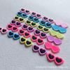Peach Heart Sunglasses Stickers & DIY Pet Hair Clip Accessories (4.1cm, Soft Rubber, Cream Glue) K97