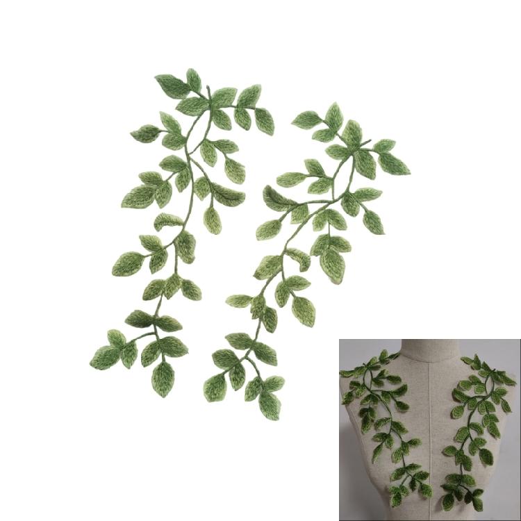 Elegant Leaf Patches Sew on Bannner Repair For Clothing Applique Patches Sequined Patches Sew On Craft