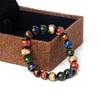 Art Glass Bead Bracelets for Women 10mm Nature Stone Colored Glaze Reiki Wealth Bracelet Men Energy Good Luck Healthcare Jewelry