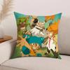 Cartoon W-Wakfu Kissenbezug Bürokissen Geeignet für Sofa Auto Schlafzimmer Dekorative Kissenhülle