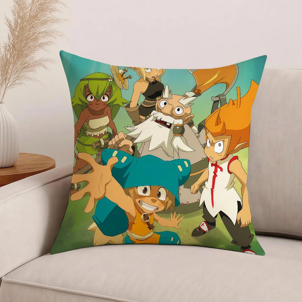 Cartoon W-Wakfu Kissenbezug Bürokissen Geeignet für Sofa Auto Schlafzimmer Dekorative Kissenhülle
