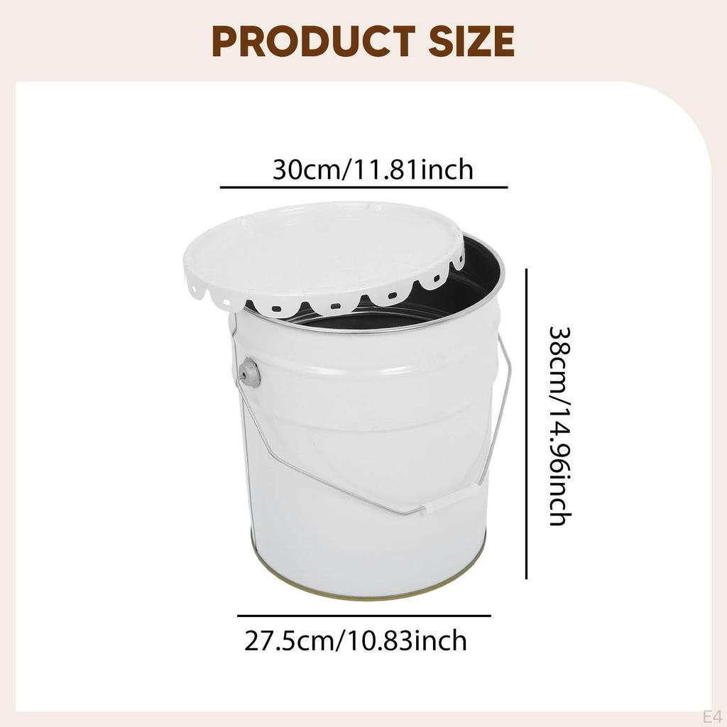 Metal Paint Can Multifunctional Utility Pail Storage Container for Adhesives