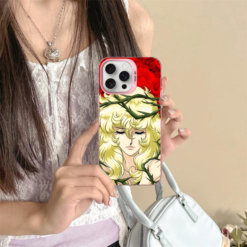 The Rose Of Versailles Phone Case For iPhone 16 15 14 13 12 11 Pro Max X XR XSMAX 8 7 Plus Matte Shockproof Back Cover