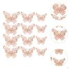 12 Count 3D Hollow Butterfly Wall Stickers for Event Decoration in Multiple Sizes