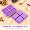 2Pcs Silicone Soap Molds Flower Pattern Soap Making Mold 4 Cavity Chocolate Making Tools DIY Soaps Mold for Handmad Resin Crafts