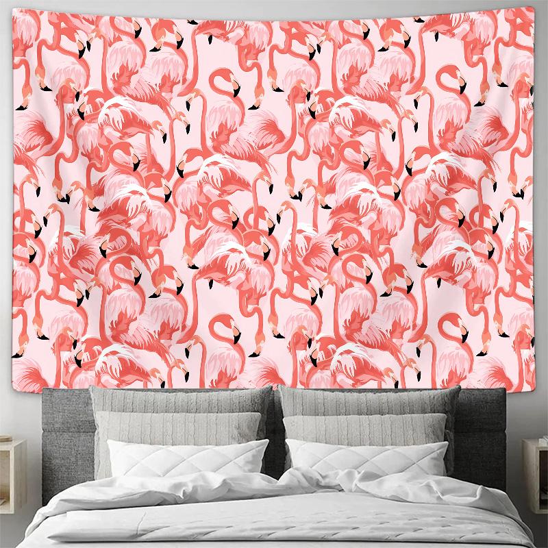 Flamingo Pattern Decorative Wall Hanging Bedroom Fabric Wall Art Tapestry