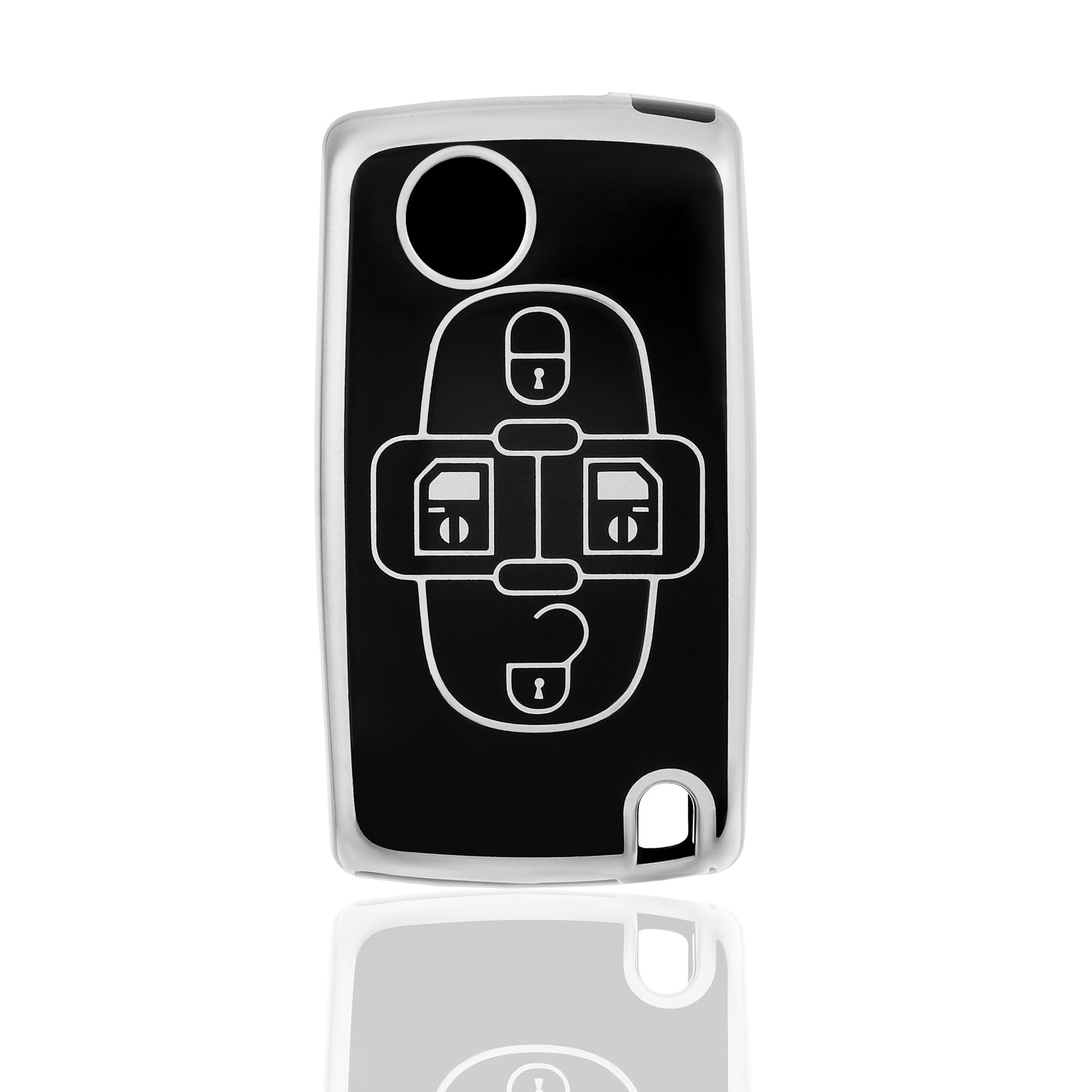

Car Key Case Key Cover for Peugeot 807 1007 Citroen C8 Fiat Ulysse Car Key Box Key Cover Protective Housing 5 Colors