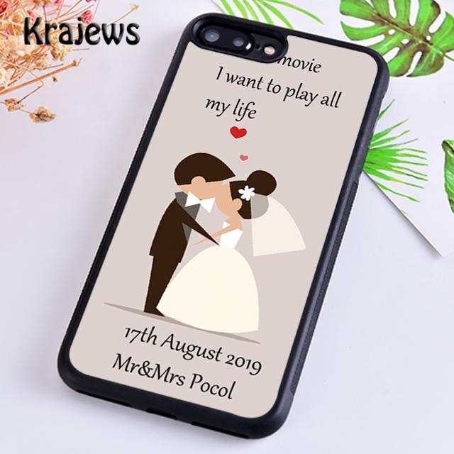

Персонализированный свадебный чехол для телефона с именем невесты и жениха для iPhone 14 5s 6s 7 8 plus X XR XS 11 12 13 pro max Samsung S21 S22 ultra iPhone 14plus
