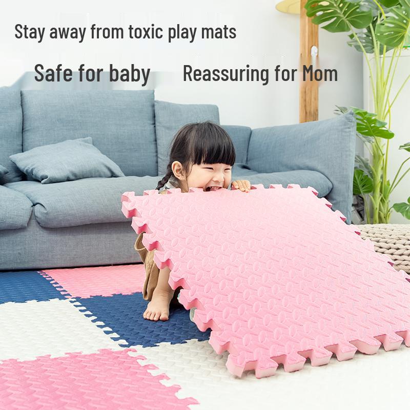 Thickened Foam Baby Crawling Mat: Spliceable, Anti-Fall Floor Mat for Bedroom and Household Use