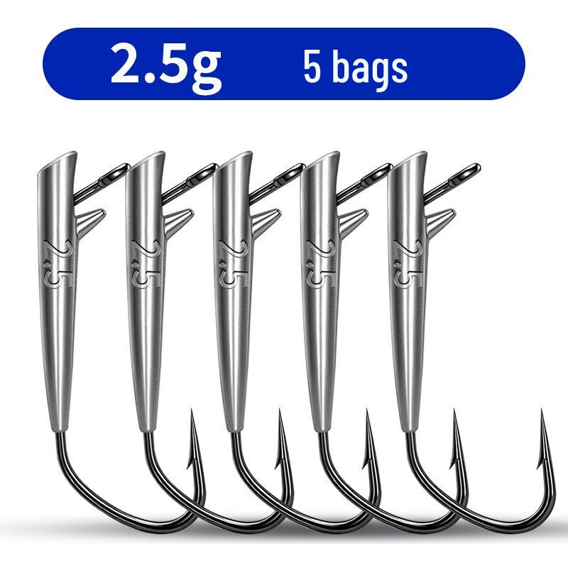 Ozark Samba European Spiral Fall Fishing Lure with Lead Head Hook for Cross-Border Fishing Ozark Hook