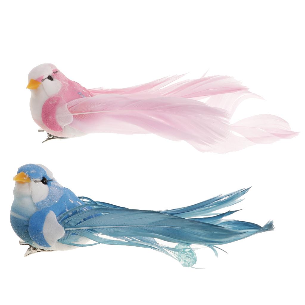 Decorative Birds Artificial Foam Feather Simulation for Home Garden Party Wedding Accent Decor