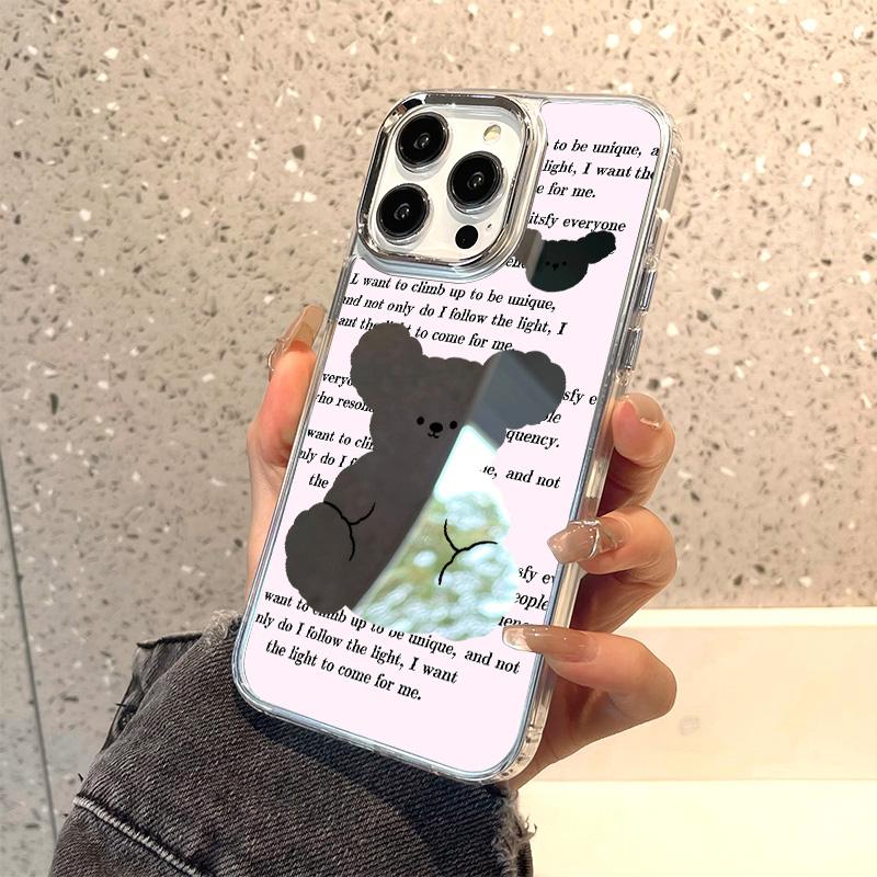 Mobile Phone Cases for iPhone 11 13 XR 15 Pro Max 12 14 Pro Max Case iPhone 16 XS Max Mirror Protective Case Mirror Exquisite Cartoon Waterproof