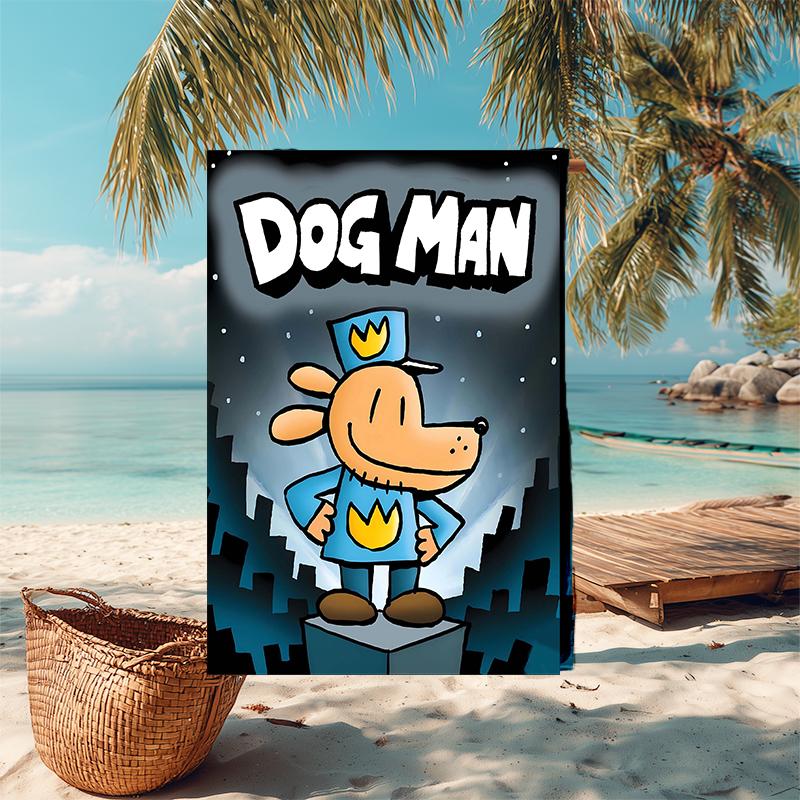 1pc DogMan1 Beach Towel, Comfortable and Thick, and Swimming/Bath/Picnic/Camping Towel, Suitable for Seaside Beaches